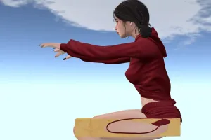 座ると太ももが伸びる現象