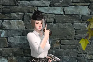 銃に似合う髪型