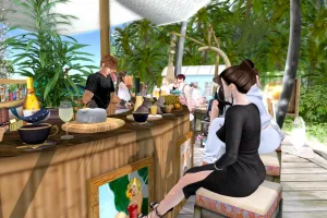 Cafe星の砂で常夏気分