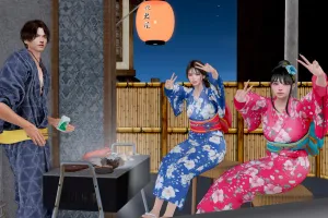 夜更屋でBBQ