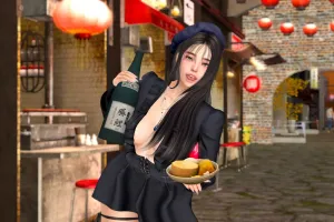 遅れて来た友達と栄福町で乾杯