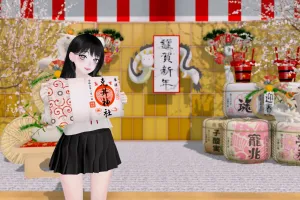 正月感あふれる神社を初詣