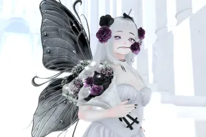 蝶の羽と花束に一目惚れ