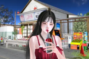 口元のストローを調整してみた